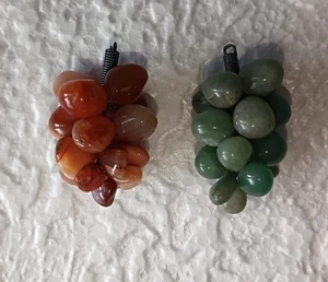 grappe de raisin Minéraux En Pierres Dures Aventurine Et Conaline Polis - Imagen 1 de 10