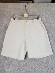 Adidas Shorts Herren 34 braun hellbraun Climacool Golf Bermuda vorne flach Stretch belüftet - Bild 1 von 7