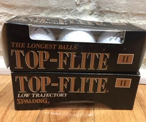 NIB lot Of Two/ Three Pack Of Spalding Top-Flite II Golf Balls Low Trajectory - Picture 1 of 8
