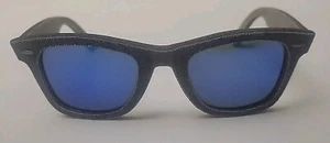 Original Ray-Ban Sonnenbrille Acid Wash Denim Wayfarer RB2140 1164 4M 50mm Unisex - Bild 1 von 21