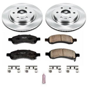 Juego de pastillas de rotores de freno de disco delantero PowerStop KOE4657 para GMC Acadia 2007-2017 - Imagen 1 de 1