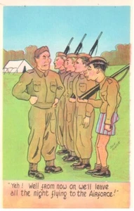 MILITARIA - KARTE (19XX) "Ab jetzt lassen wir die Nacht der Luftwaffe fliegen" - Bild 1 von 2