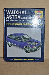 ""Haynes Manual - Vauxhall Astra/Belmont (1984-91) Workshop Service Manual"" - Picture 1 of 5