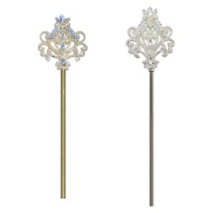 Rhinestone Scepter Fancy Dress Festival Wand King Pageant Costume Props - Picture 1 of 14