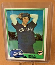1981 Topps ⚾ BRITT BURNS #412, 💥RC💥, Chicago White Sox  -  NM/MT