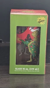 The Grinch Christmas Glass Dr. Seuss New Bioworld Christmas 16 Oz - Picture 1 of 17