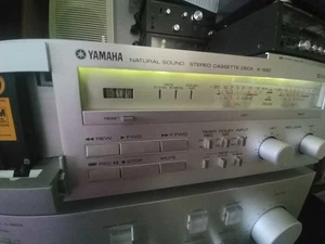 Yamaha K-560 (550) Stereo Cassette Deck VU Meter Tape Player Vintage HiFi Audio - Bild 1 von 8