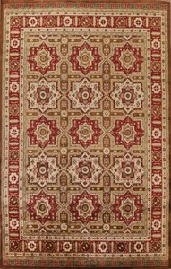 Geometric Kazak Hand-tufted Area Rugs - Picture 1 of 16