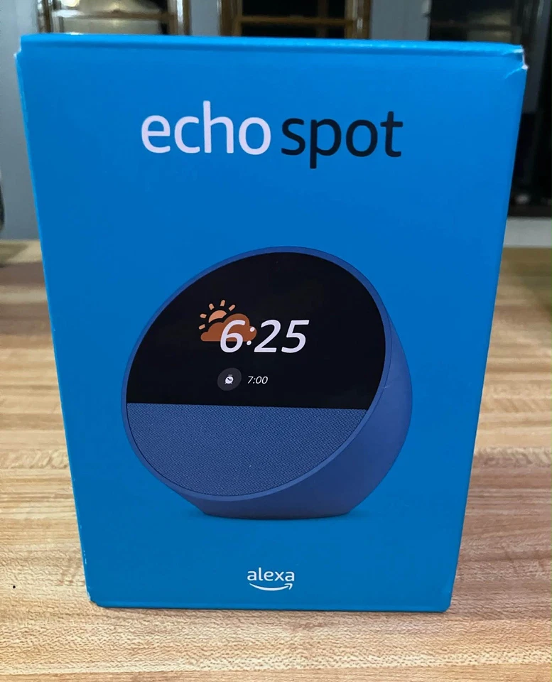 alexa echo Spot with clock Blue - Image 1 of 2