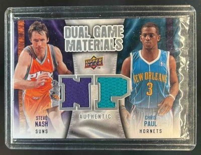 2009-10 Upper Deck Steve Nash Chris Paul Dual Game Jersey #DG-NP Rockets - Image 1 of 2