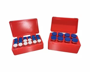 10ml & 3ml Peptide Storage Box Set - Red - Picture 1 of 5