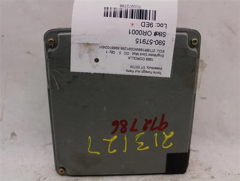 Computadora ECU ECM TOYOTA COROLLA 1998 AUTO CALI 4 VELOCIDADES 8966102431 972786 Foto 1 de 4