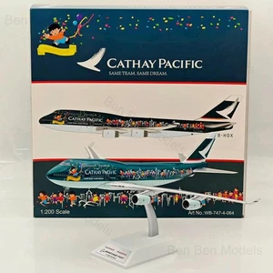 1:200 Cathay Pacific Boeing 747-400 / B-HOX / WB-747-4-064 / Diecast Aircraft - Picture 1 of 9