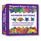Papier origami dans une boîte - motifs arc-en-ciel : 200 feuilles d'origami tuttle P - BON