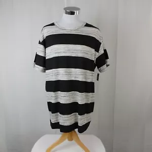 OT Revolution Men's Short Sleeve Cotton Blend Striped T-Shirt - Gray, XL #1551 - Picture 1 of 3