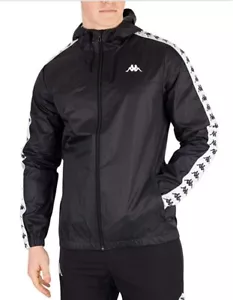 Giacca antivento Kappa Dawson uomo cappotto frangivento - nero - Foto 1 di 1