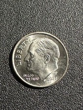 2023 P Dime Error Reverse Die Chip. Bottom Of Torch