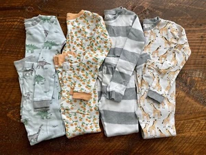 Set of 4 Burt’s Bees Organic Cotton Pajama Lot Boy Boys Size 6 So Soft & Cozy! - Picture 1 of 2
