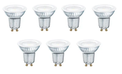 7x OSRAM LED STAR PAR16 Spot 3,6W=50W GU10 36° kaltweiß EEK:F (Spektrum A-G) - Bild 1 von 3