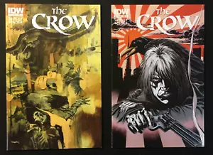 The Crow Death and Rebirth 1 and 1 Variant Kyle Holtz Dan Brown Ashley Wood IDW - Picture 1 of 5