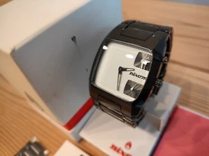 Nixon Banks Watch Black White Quartz Working w/Box - Picture 1 of 10