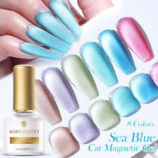 BORN PRETTY 7ml Cat Magnetic Rainbow Blue Gel Polish Glitter Soak Off UV Nail