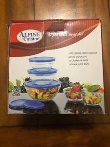 Alpine Cuisine 10 Piece Glass Bowl Set - Picture 1 of 5