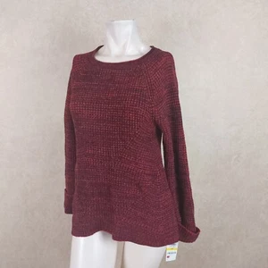 Style & Co neuer marmorierter Damenpullover rot Petite Größe PM NEU MIT ETIKETT__ B9D2 - Bild 1 von 4