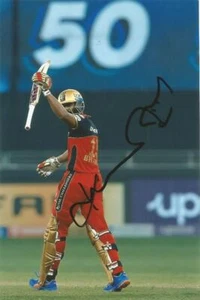 ROYAL CHALLENGERS BANGALORE & INDIA: K.S BHARAT SIGNED 6x4 IPL ACTION PHOTO+COA - Bild 1 von 1