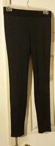 Synthetic Leggings w/Exposed Elastic Waistband Black SOFT!! #39 - Picture 1 of 2