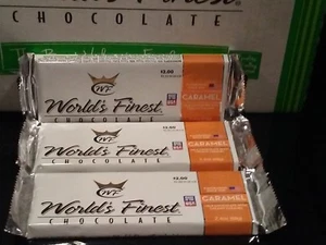 WORLD'S FINEST CHOCOLATE Caramel 3 x $2.00 Each Bars - Picture 1 of 3