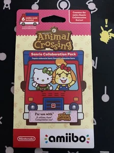 Nintendo amiibo Animal Crossing Sanrio Hello Kitty Collaboration Pack - 6 Cards - Picture 1 of 2