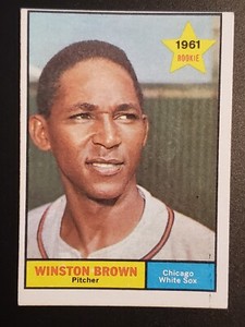 Set Break 1961 Topps Baseball VG-EX #391 Winston Brown Rookie RC White Sox *Wax 