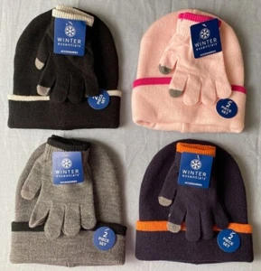 Winter Essentials Hat & Gloves 2 Piece Set Unisex - You Choose - NEW - Picture 1 of 22