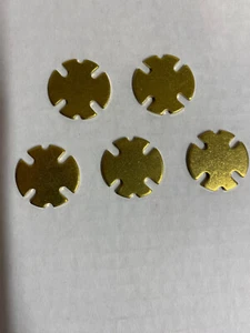 5 x Brass Security Golf Bucket of Balls Driving Range Tokens - Picture 1 of 2