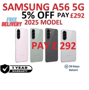 Samsung Galaxy A56 5G 128GB + 8GB RAM Unlocked SMART PHONE 2025 Model - Picture 1 of 10