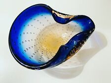 🔵 elegante guscio in vetro di Murano con bolle Barovier 1960 corriere 🚚 GRATIS