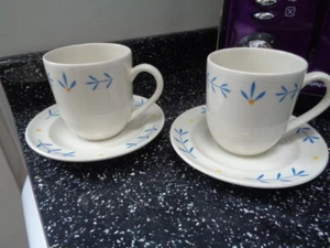 HABITAT BLEWBURY MUGS AND SAUCERS X 2 - Picture 1 of 5