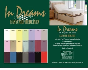 Cama 2'6"x 6'6" (75cm X 200cm) 15" caja sábana bajera 68pick polialgodón 22 colores - Imagen 1 de 17
