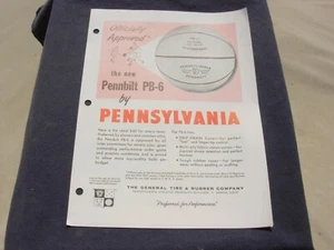  BULLETIN BOARD PENNSYLVANIA BASKETBÄLLE - ATHLETIC JOURNAL FEATURE - INSERT - Bild 1 von 3