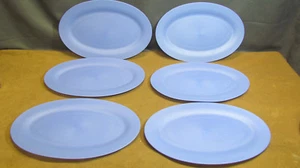Lot of 6 Tupperware Oval Serving Plates Blue 220ml 3455A - Bild 1 von 10