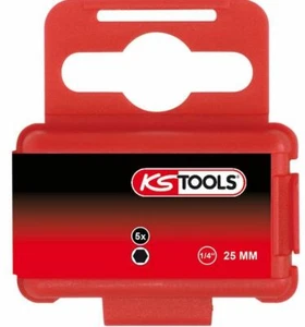 KS Tools 1/4 " Torsion Power Bit Innen6kant,25mm,3mm,5er Pack, 918.3406 - Picture 1 of 2