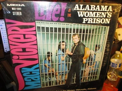 Sealed 1970 MACK VICKERY Live At Alabama Women's Prison LP Mega M31-1002 Mint/NM - Image 1 of 3