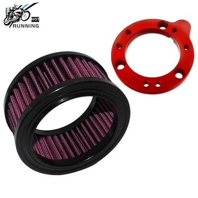 Air Filter Cleaner & Adapte For Harley-Davidson Sportster 883 1200 XL883 1200 - Image 1 of 4
