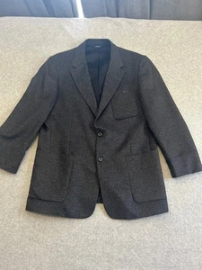 J.Crew Blazer Jacket Men's 44R Gray Wool Cashmere Made in USA Classic - Picture 1 of 12
