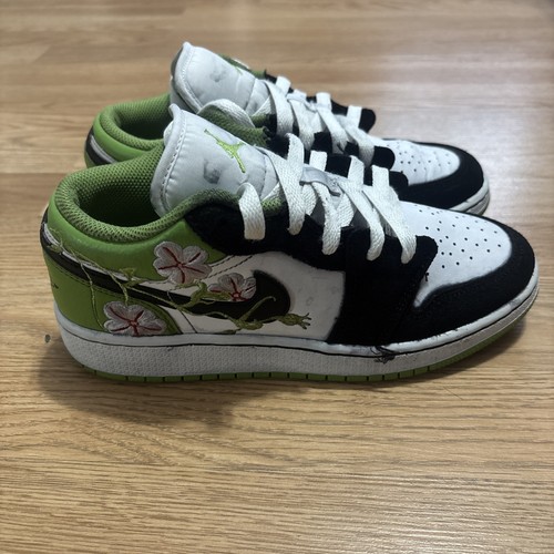 NIKE AIR JORDAN 1 LOW SE "FLORAL VINES" BIANCO TAGLIA 5Y