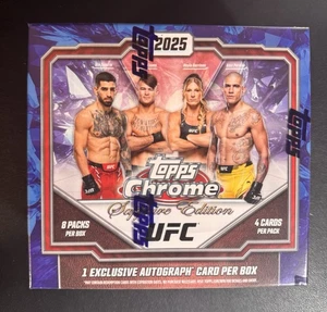 BRAND NEW SEALED 2025 Topps Chrome UFC - Sapphire Edition - Hobby Box - Picture 1 of 2