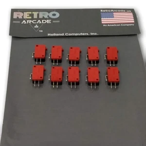 10 piece Push Button Micro Switch arcade microswitch button Zippy replacement 3T - Picture 1 of 1