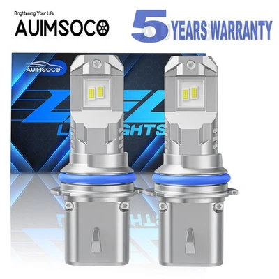 For Dodge Shadow Hatchback 1990-1994 9004 LED Headlight Bulbs Crystal White Pair - Изображение 1 из 4