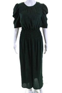 Current Air Womens Jacquard Floral Print Wide Leg Jumpsuit Dark Green Size XS - Imagen 1 de 5
